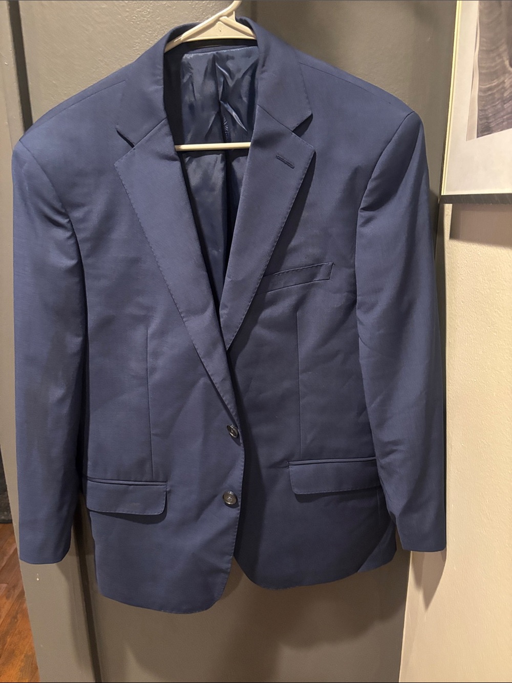 Calvin Klein Men's Blue Sport Coat - Two-Button Blazer and pants